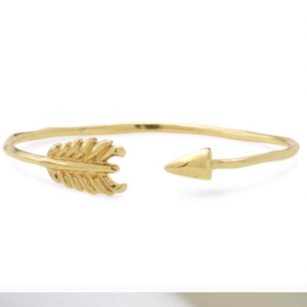 Stella and Dot gold bow and arrow bracelet